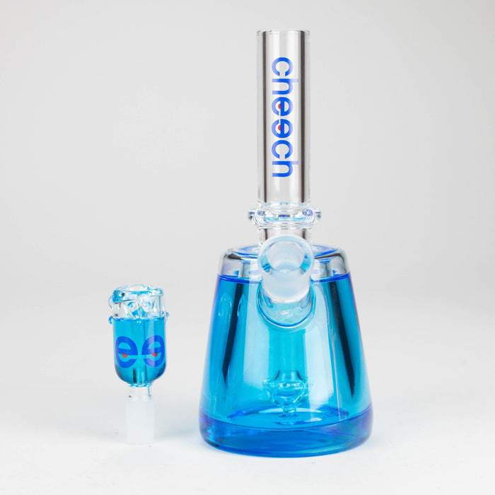 Cheech Glass | 8" Freezable Barrel Mouth Rig [HR-GY79] Glass Bong Smoking Cat Distribution