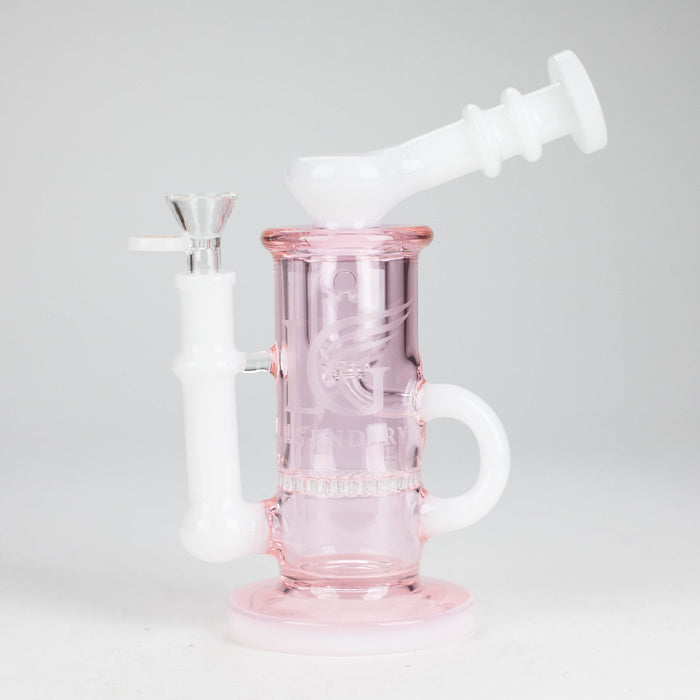 Legendary™ | 10" Inner Recycler Rig [LG 321] Glass Bong Smoking Cat Distribution Pink