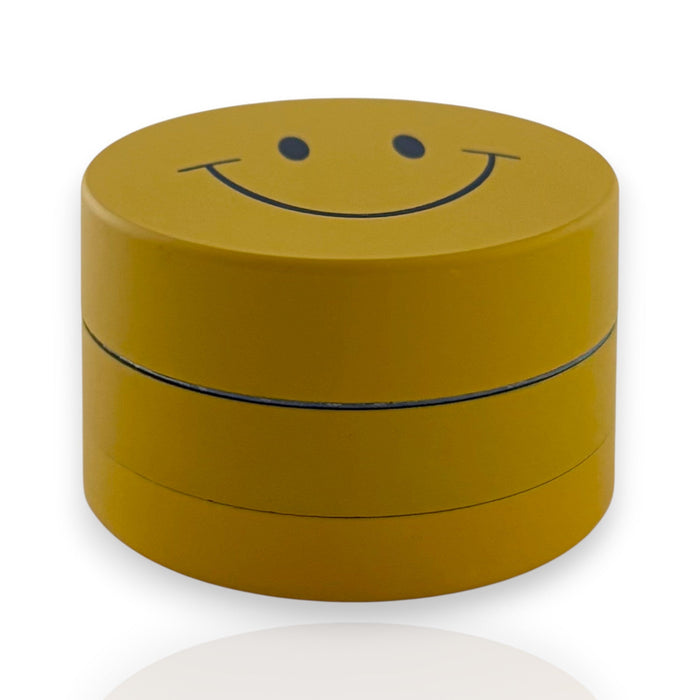 Smiley Face 3-Part Metal Grinders – 40mm-12CT Display Pack Super Supplys Inc