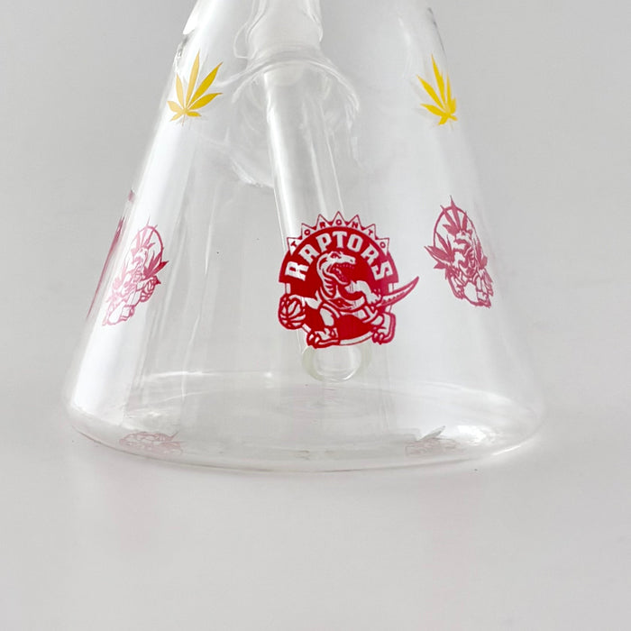 12" Toronto-Themed Beaker Bongs – 4mm Thick Glass Glass Bong Super Supplys Inc