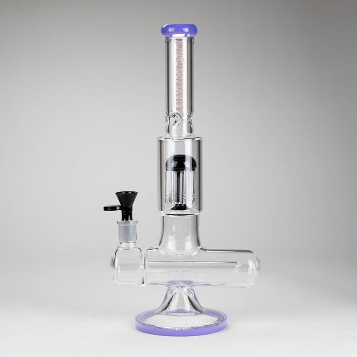 Legendary™ | 13" Inline with Tree Perc Bong [LG 268] Glass Bong Smoking Cat Distribution Purple