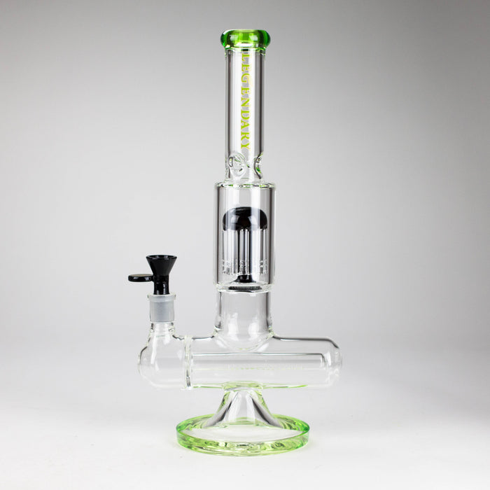 Legendary™ | 13" Inline with Tree Perc Bong [LG 268] Glass Bong Smoking Cat Distribution Green