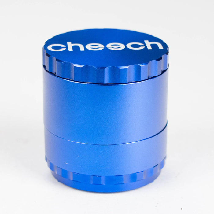 Cheech | 63mm 4-Piece CNC Aluminum Grinder [GR-6] Regular Grinder Smoking Cat Distribution Blue
