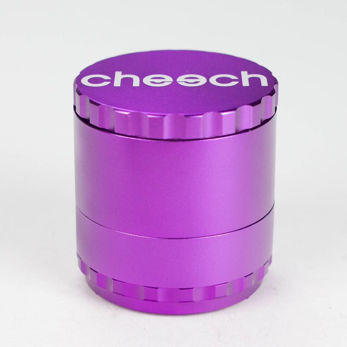 Cheech | 63mm 4-Piece CNC Aluminum Grinder [GR-6] Regular Grinder Smoking Cat Distribution Purple