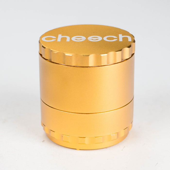Cheech | 63mm 4-Piece CNC Aluminum Grinder [GR-6] Regular Grinder Smoking Cat Distribution Gold