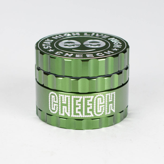 Cheech | 53mm 4-Piece Logo Grinder [GR-12] Regular Grinder Smoking Cat Distribution Green