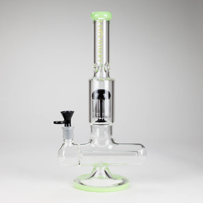 Legendary™ | 13" Inline with Tree Perc Bong [LG 268] Glass Bong Smoking Cat Distribution Teal
