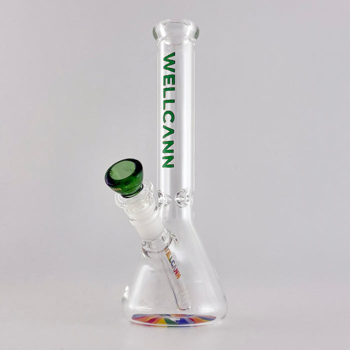 Wellcann | 10" 5mm Beaker Accent Glass Bong Glass Bong Super Supplys Inc G-Rasta