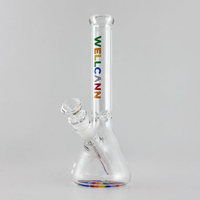 Wellcann | 10" 5mm Beaker Accent Glass Bong Glass Bong Super Supplys Inc Rasta