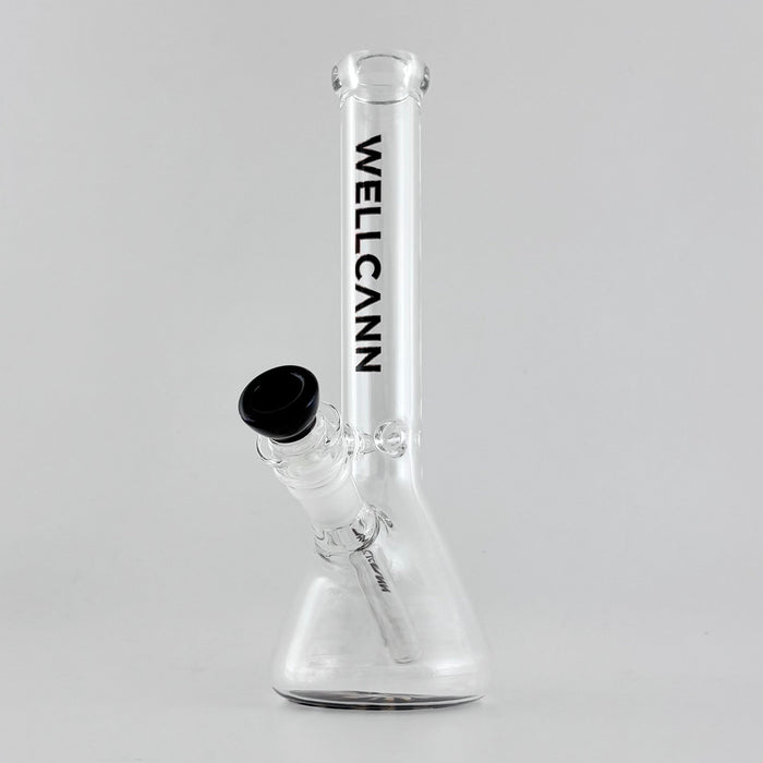Wellcann | 10" 5mm Beaker Accent Glass Bong Glass Bong Super Supplys Inc Black