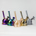 7" Solid Color Electroplate Glass Bubbler Glass Bong 777 Smoke