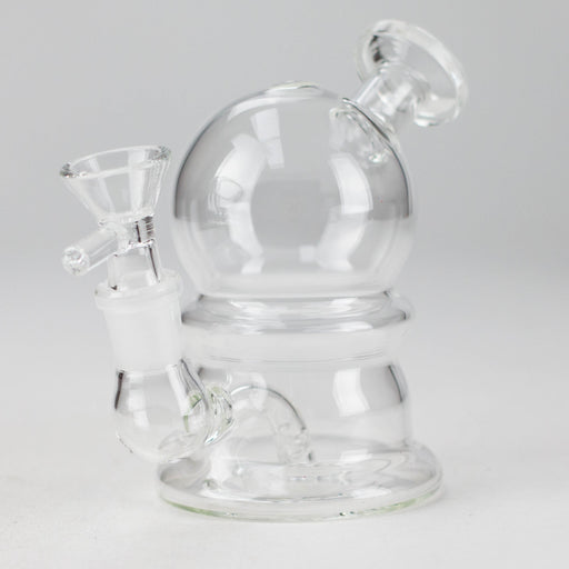 5" Solid Color Electroplate Glass Bong Glass Bong 777 Smoke Clear