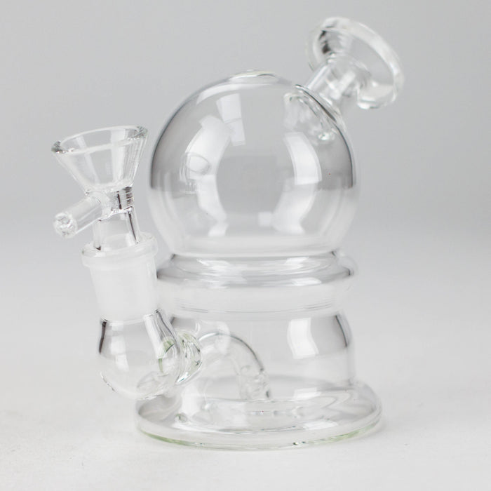 5" Solid Color Electroplate Glass Bong Glass Bong 777 Smoke Clear