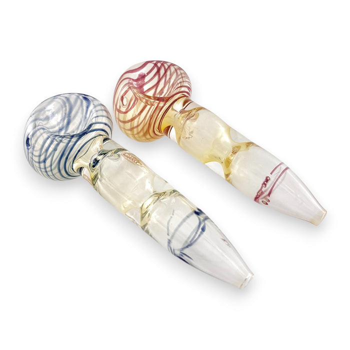 4" Glass Hand Pipe Glass Pipe Super Supplys Inc