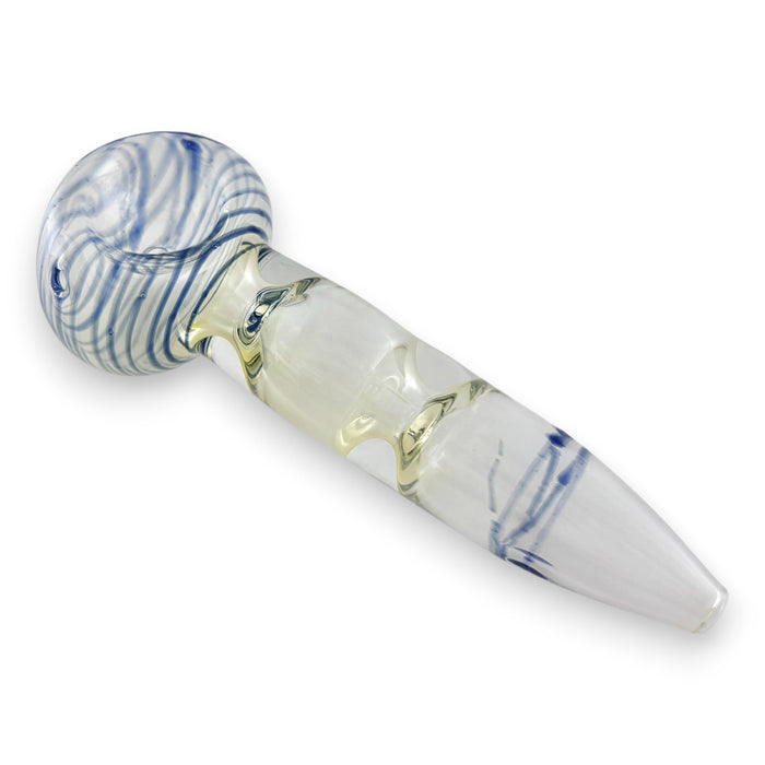 4" Glass Hand Pipe Glass Pipe Super Supplys Inc Blue