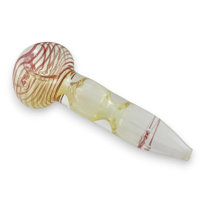 4" Glass Hand Pipe Glass Pipe Super Supplys Inc Red