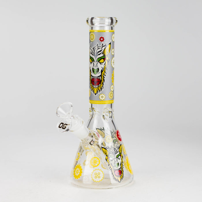 OG Original | 10″ Funky Decal Bongs (OG702) – Assorted Glass Bong Smoking Cat Distribution
