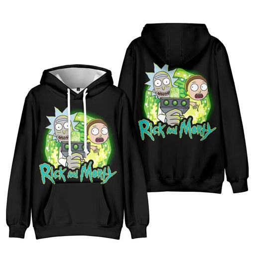 R&M Graphic Hoodie Long Sleeve Super Supplys Inc