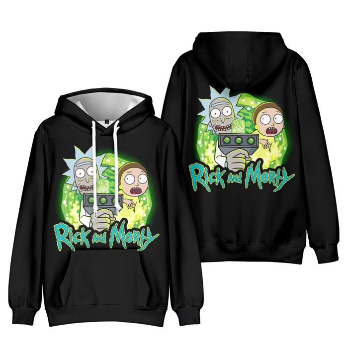 R&M Graphic Hoodie Long Sleeve Super Supplys Inc