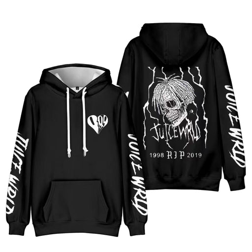 Juice WRLD Tribute Hoodie - Black Long Sleeve Super Supplys Inc