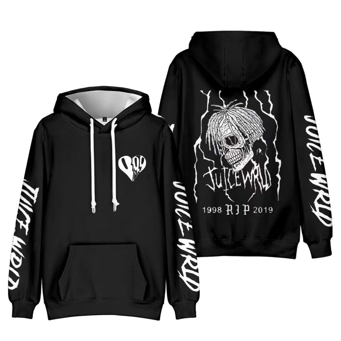 Juice WRLD Tribute Hoodie - Black Long Sleeve Super Supplys Inc