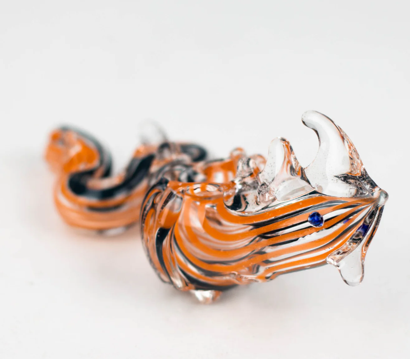 7" Dragon shape insideout PIPE [PIP186] Glass Pipe NIBO Distribution