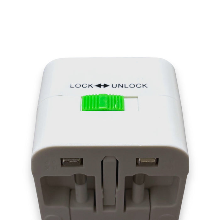 All-in-One International Travel Adapter with Surge Protection Adapter Super Supplys Inc
