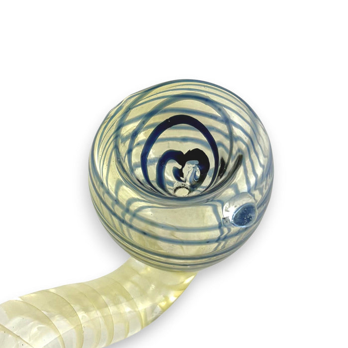 4" Spiral Sherlock Glass Pipe-2CT Glass Pipe Super Supplys Inc