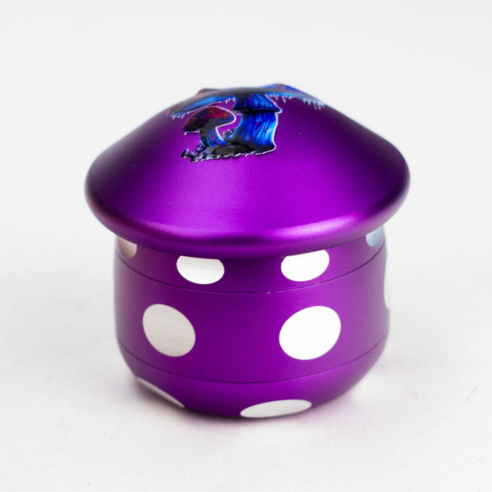 Aluminum Mushroom Grinder 4 Layers Regular Grinder 777 Smoke Purple