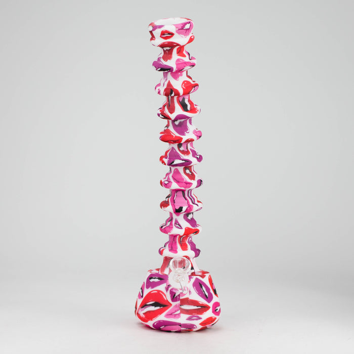 9"-15" extendable silicone water bong Resin · Silicone · Plastic Bong 777 Smoke