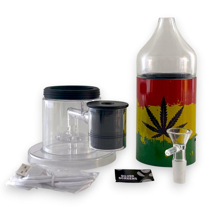 Electric Lamp Bong Set-Rasta