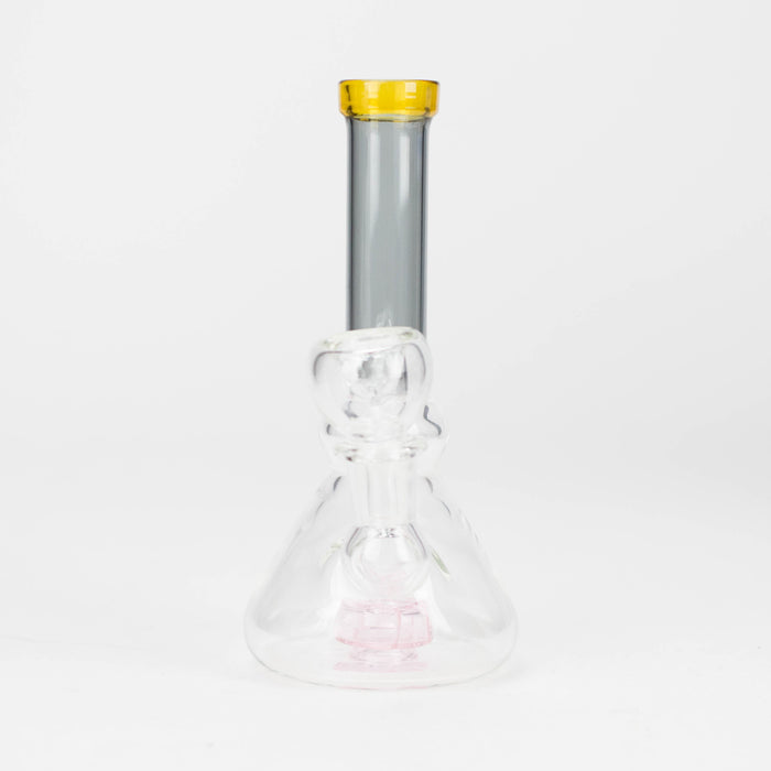 6" Cone difuser assorted bong | 14mm Bowl Joint | Stemless Design