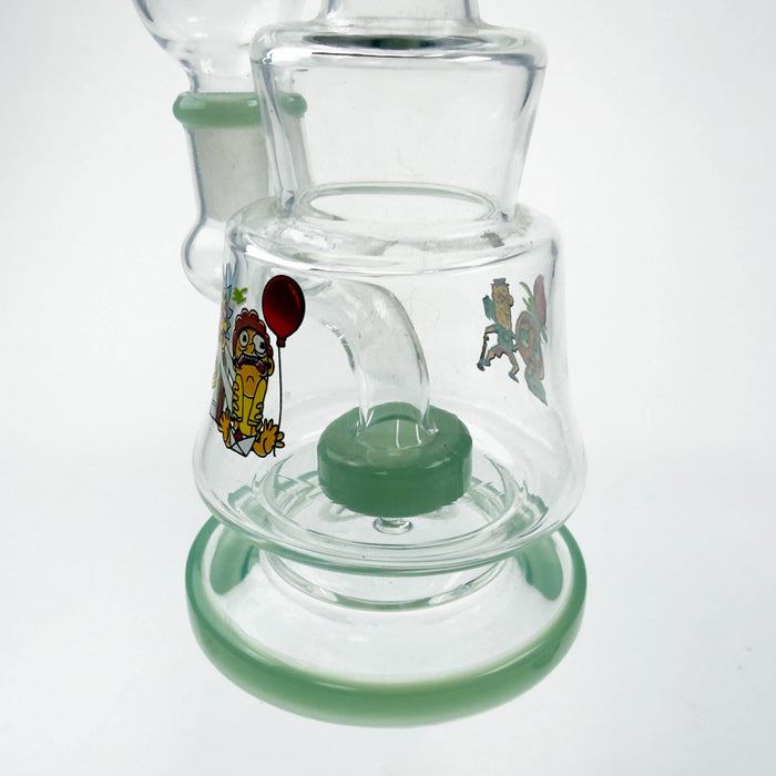 7" Sticker Glass Bong with Diffuser Glass Bong RMG WHOLESALE