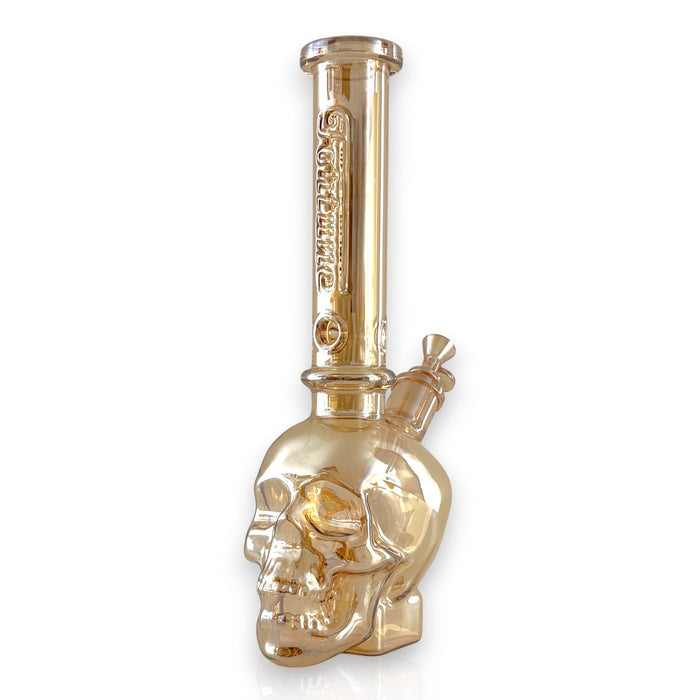 Fortune | 14" Electroplated 7MM Skull Bong