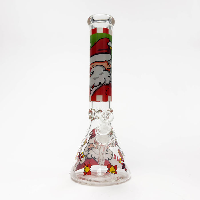 14" Holiday Series 7mm Thick Glass Water Bong – Glow in the Dark