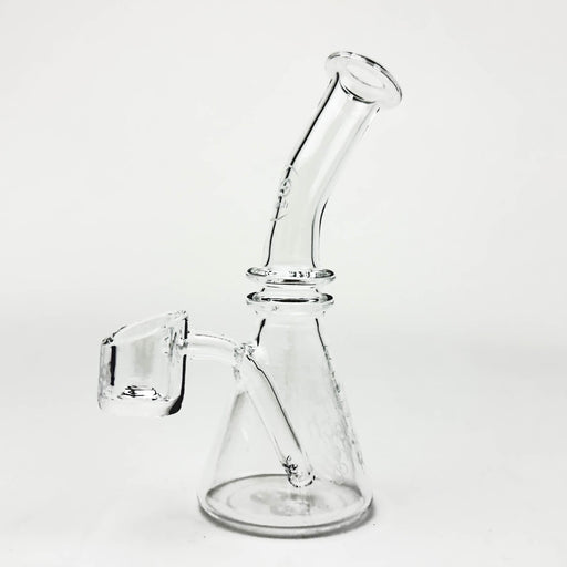 Cheech | 5" Mini Quartz Beaker Glass Rig Smoking Cat Distribution