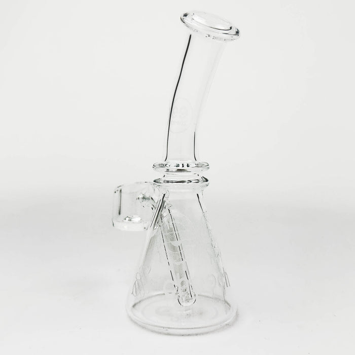 Cheech | 5" Mini Quartz Beaker Glass Rig Smoking Cat Distribution