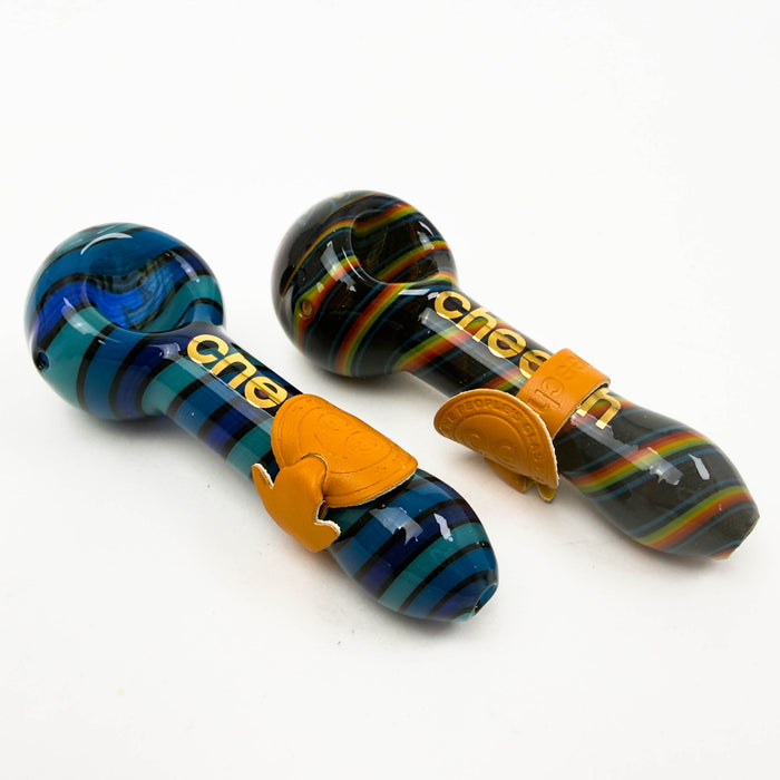 Cheech | 4" Wig Wag Hand Pipe – Assorted Colours Glass Pipe Smoking Cat Distribution
