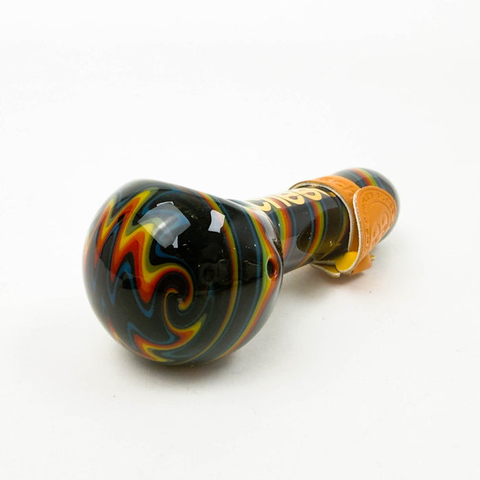 Cheech | 4" Wig Wag Hand Pipe – Assorted Colours Glass Pipe Smoking Cat Distribution