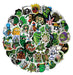 50pcs Assorted Cannabis Design Stickers Gadget Every Weekend Option P