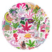 50pcs Assorted Cannabis Design Stickers Gadget Every Weekend Option S