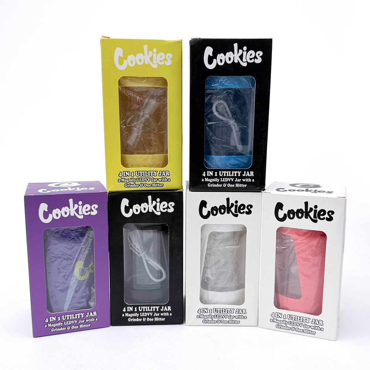 在庫処分セール CBN SIDE COOKIES 10個セット COOKIE | 4 IN 1 UTILITY JAR WITH GRINDER AND ONE HITTER — Bong