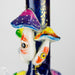 10" 3D Mushroom Spirit Beaker Bong – Glow in the Dark Glass Water Pipe Glass Bong 777 Smoke