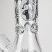 14" 7mm Thick Glass Water Bong – Glow in the Dark Beaker Bong Glass Bong LEHIGH WHOLESALE
