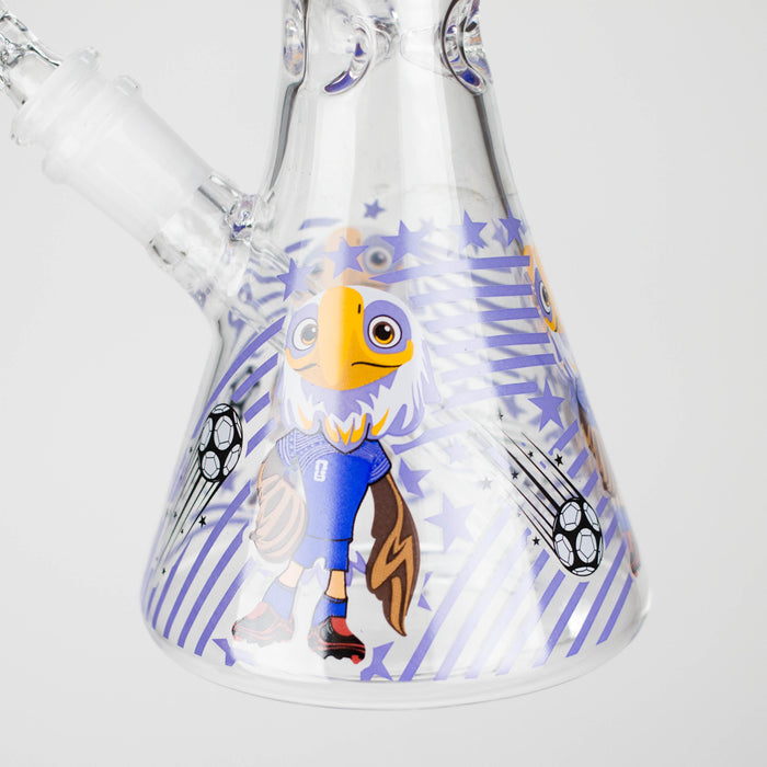10" soccer world cup Design Glass Beaker Bong Glass Bong 777 Smoke