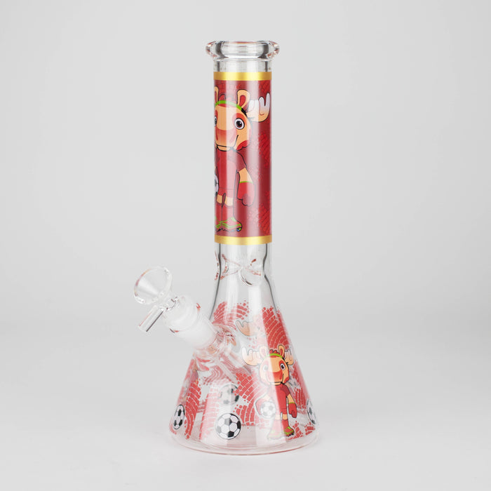 10" soccer world cup Design Glass Beaker Bong Glass Bong 777 Smoke Moose