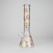 14" Beehive Design 7mm Thick Heavy Duty Glass Beaker Bong Glass Bong 777 Smoke Purple