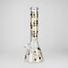 14" Beehive Design 7mm Thick Heavy Duty Glass Beaker Bong Glass Bong 777 Smoke Gray