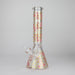 14" Beehive Design 7mm Thick Heavy Duty Glass Beaker Bong Glass Bong 777 Smoke Pink