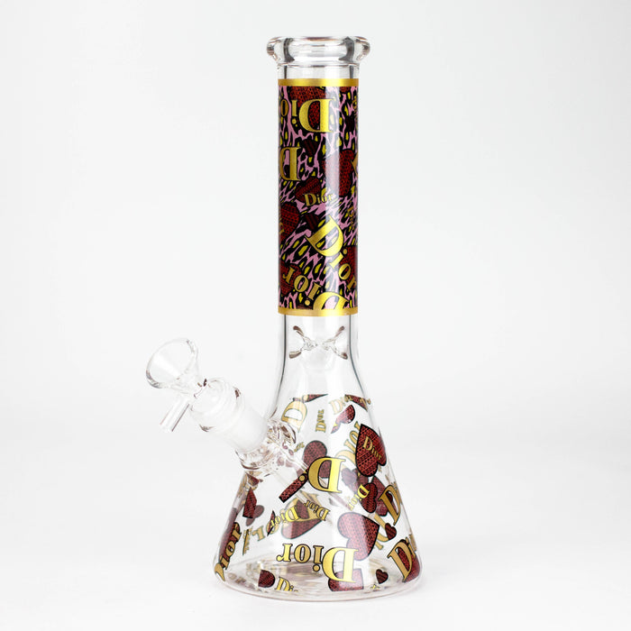 10" Fashion Design Glass Beaker Bong Glass Bong 777 Smoke Design2